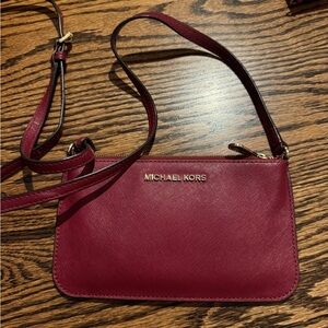 Michael Kors Burgundy Crossbody Bag